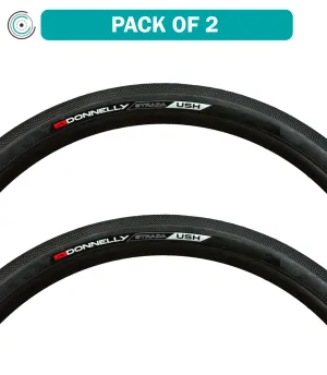 2 Pack Donnelly Sports Strada USH Tire Tubeless Folding Black 60TPI 700 x 32 D10029