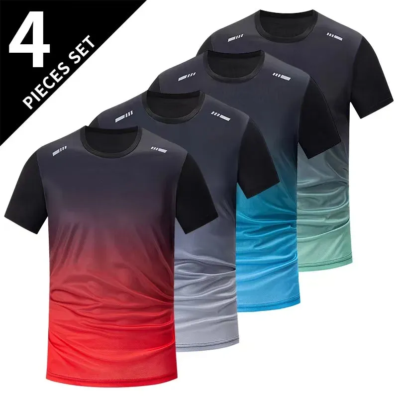 4/1 Pack Men's Quick-drying Sports Shirt