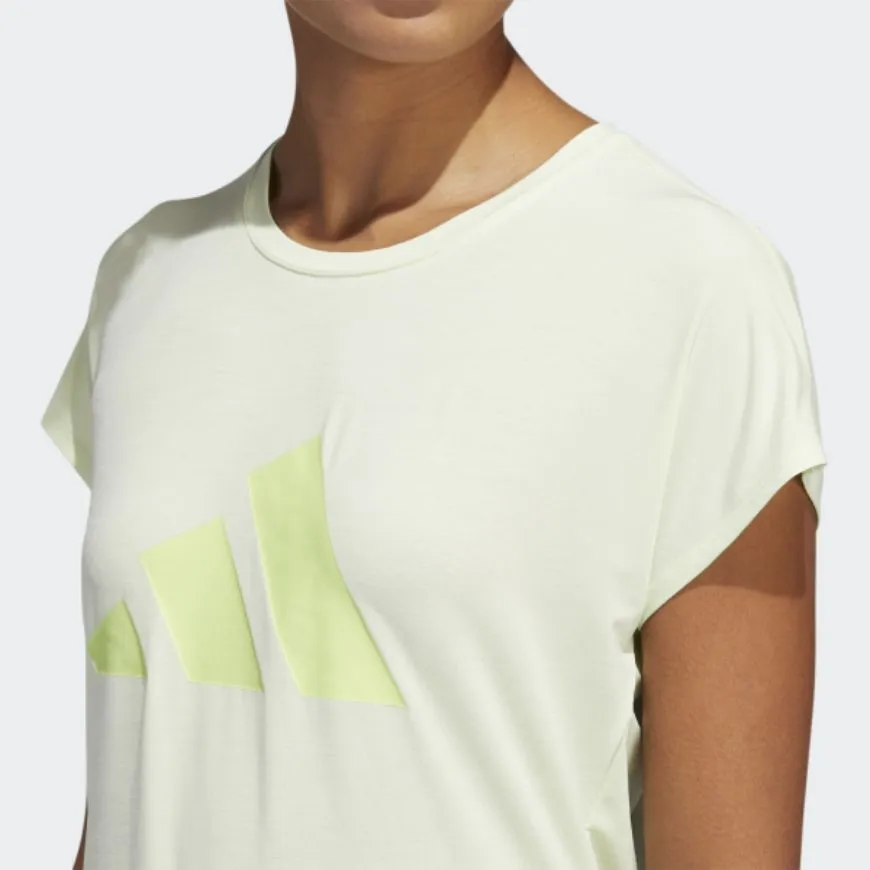 Adidas 3 Stripes Women Training T-Shirt Lime