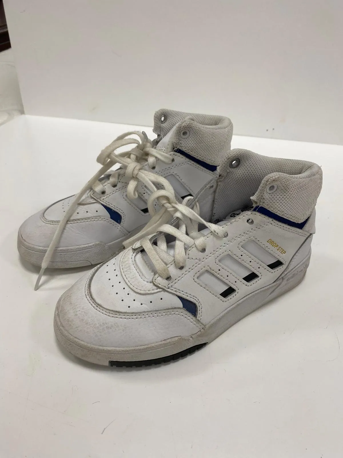 Adidas Drop Step Ortholite Mid Trainers White Size UK 1