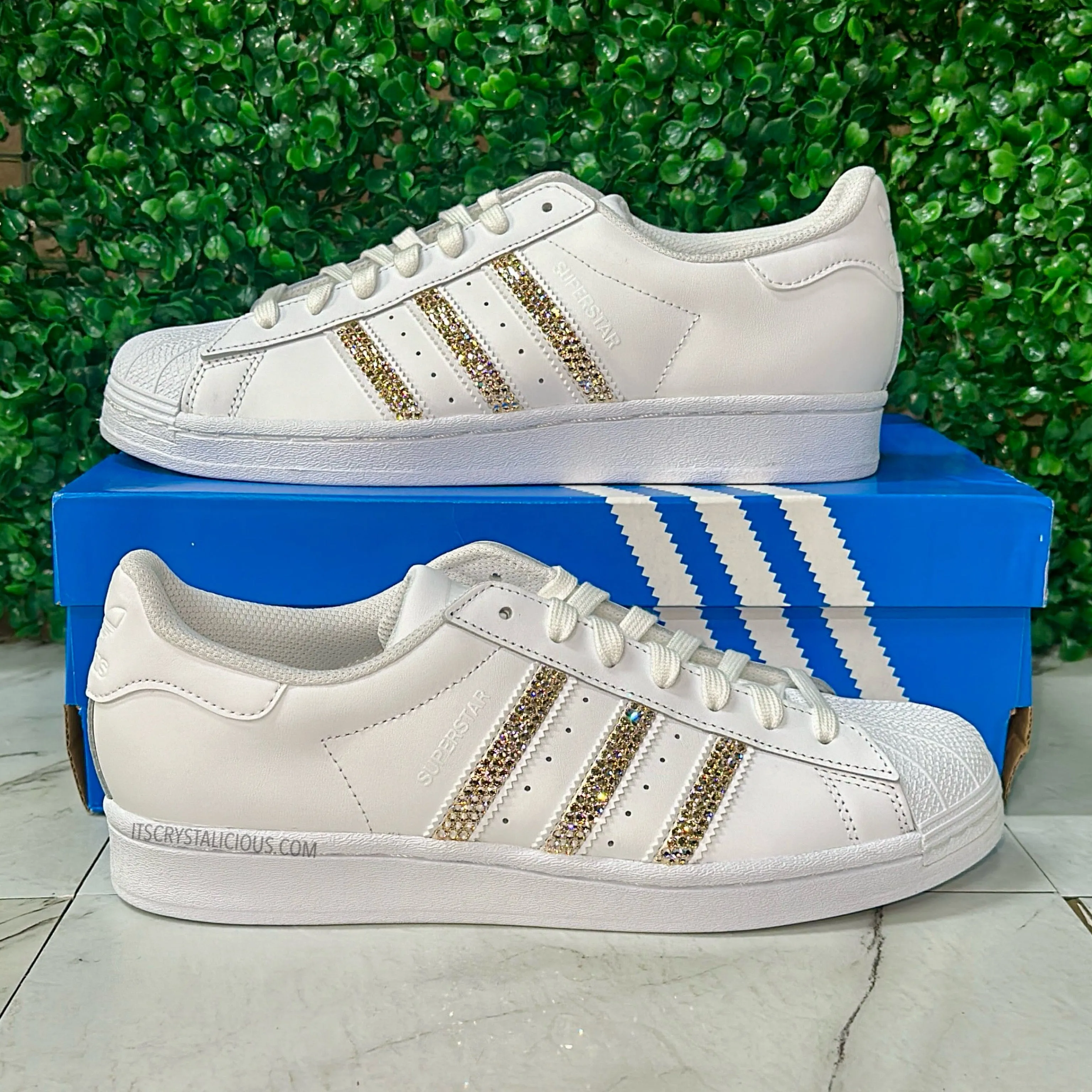 Adidas Superstar - White/Lt Gold Quartz*