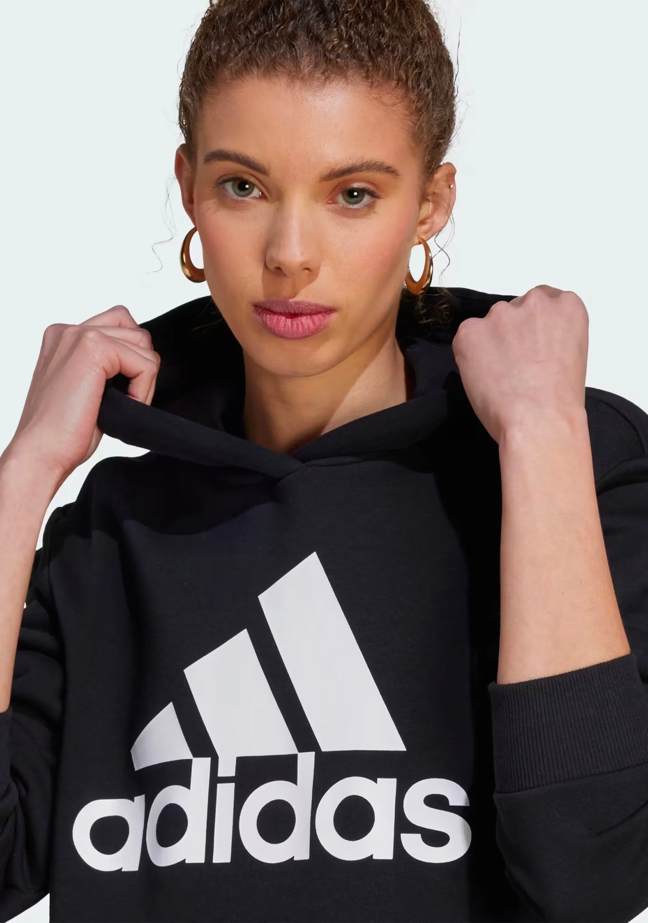 Adidas Women's Essentials Logo Boyfriend Fleece Hoodie