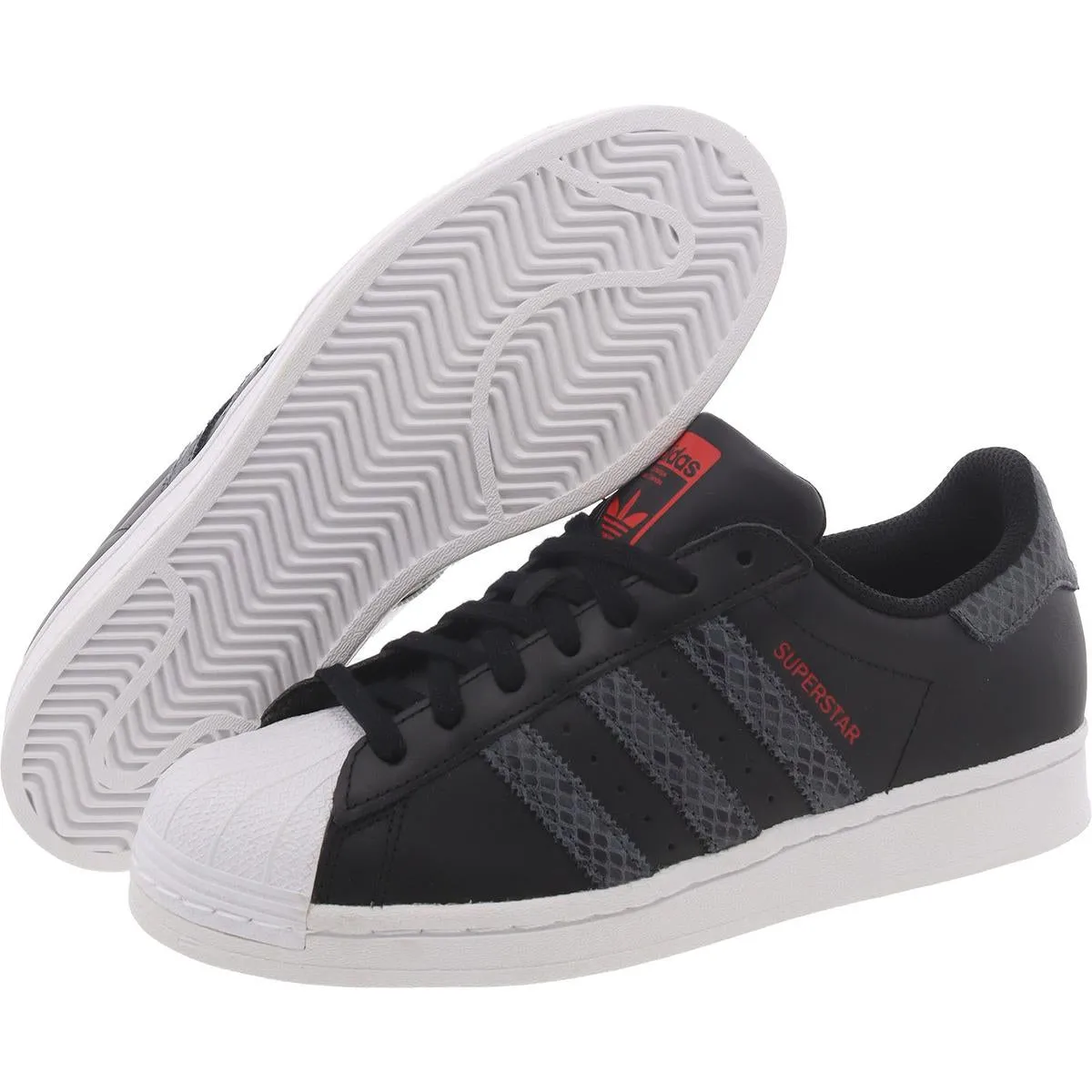 Adidas Womens SUPERSTAR Faux Leather Trainer Running & Training Shoes