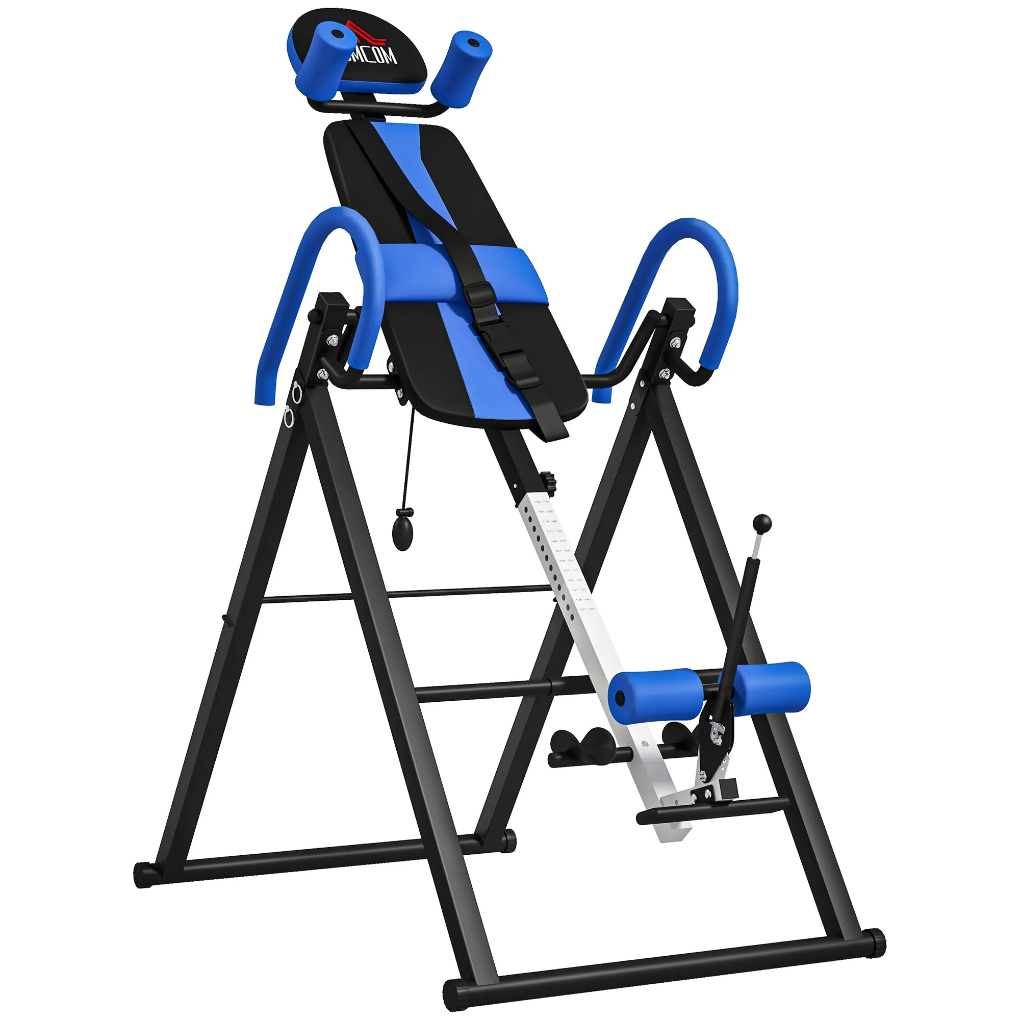 Adjustable Gravity Inversion Table with Safety Belt, Blue