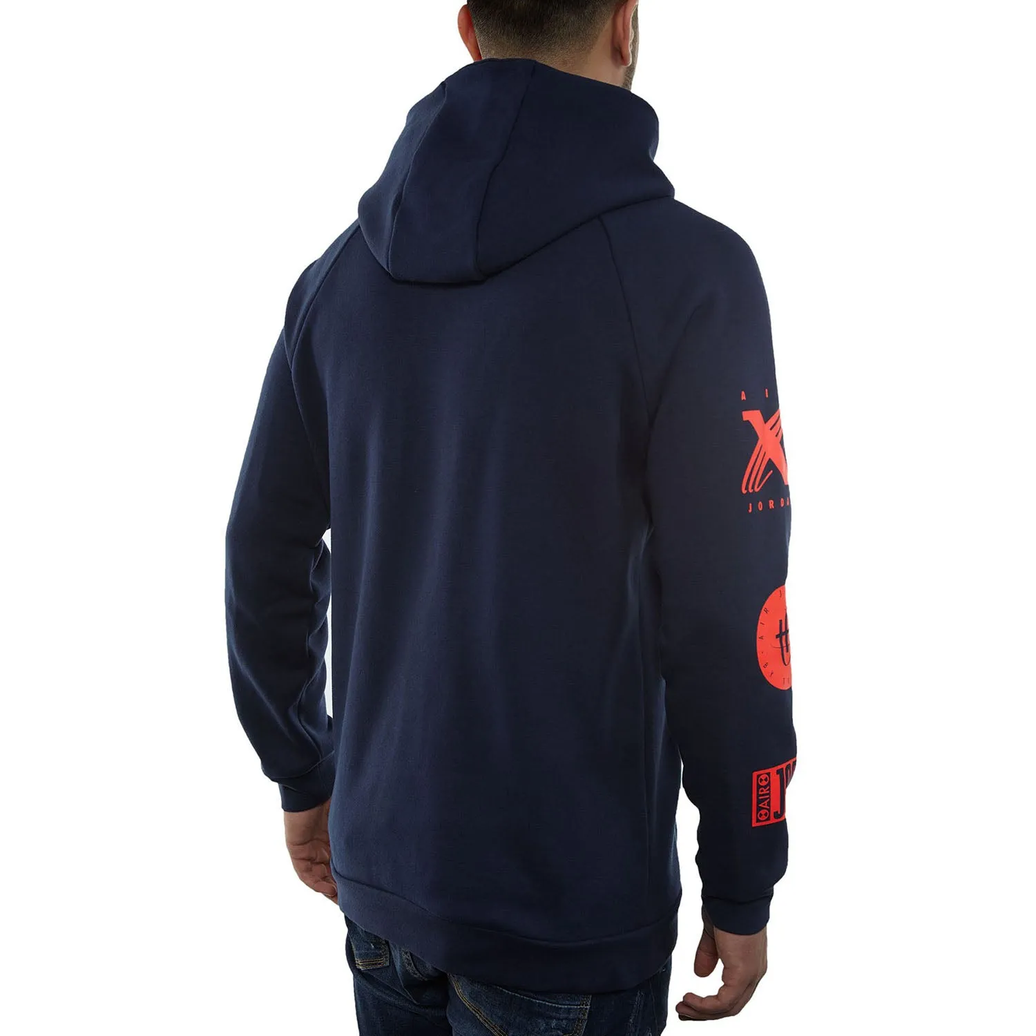 Air Jordan Men's Legacy Tinker Men's Pullover Hoodie Navy Blue