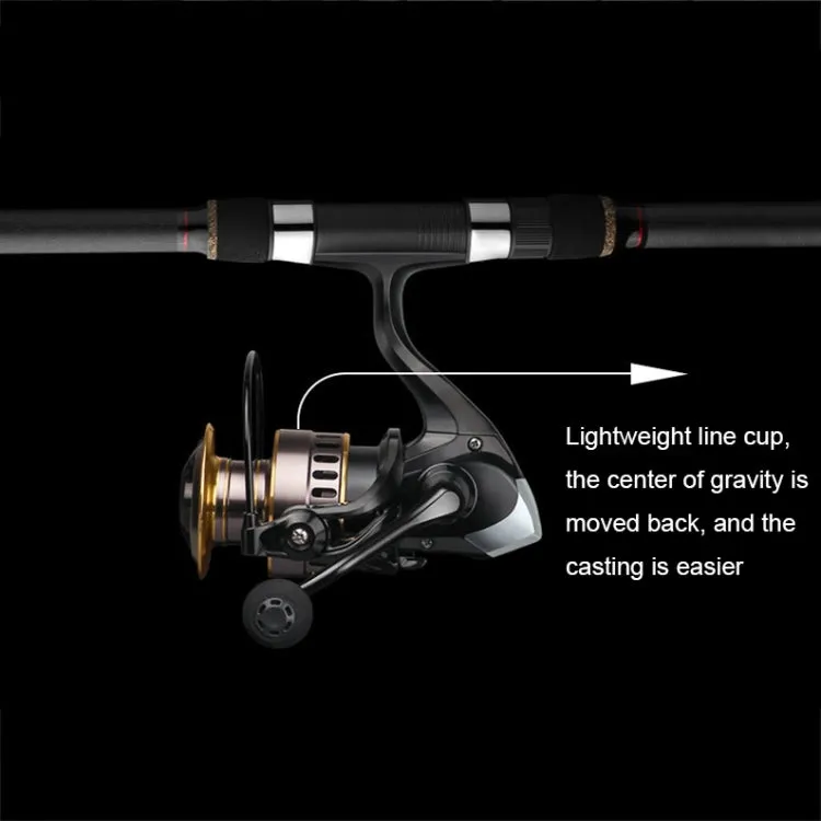 All Metal Rocker Arm Smooth Fishing Reel Spinning Reel, Spec: HE-5000 (EVA Grip)