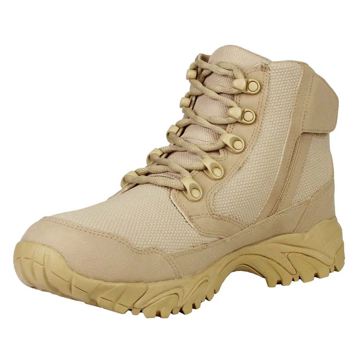 ALTAI 6″ Tan Waterproof Zip Up Work Boots Model: MFM100-ZS