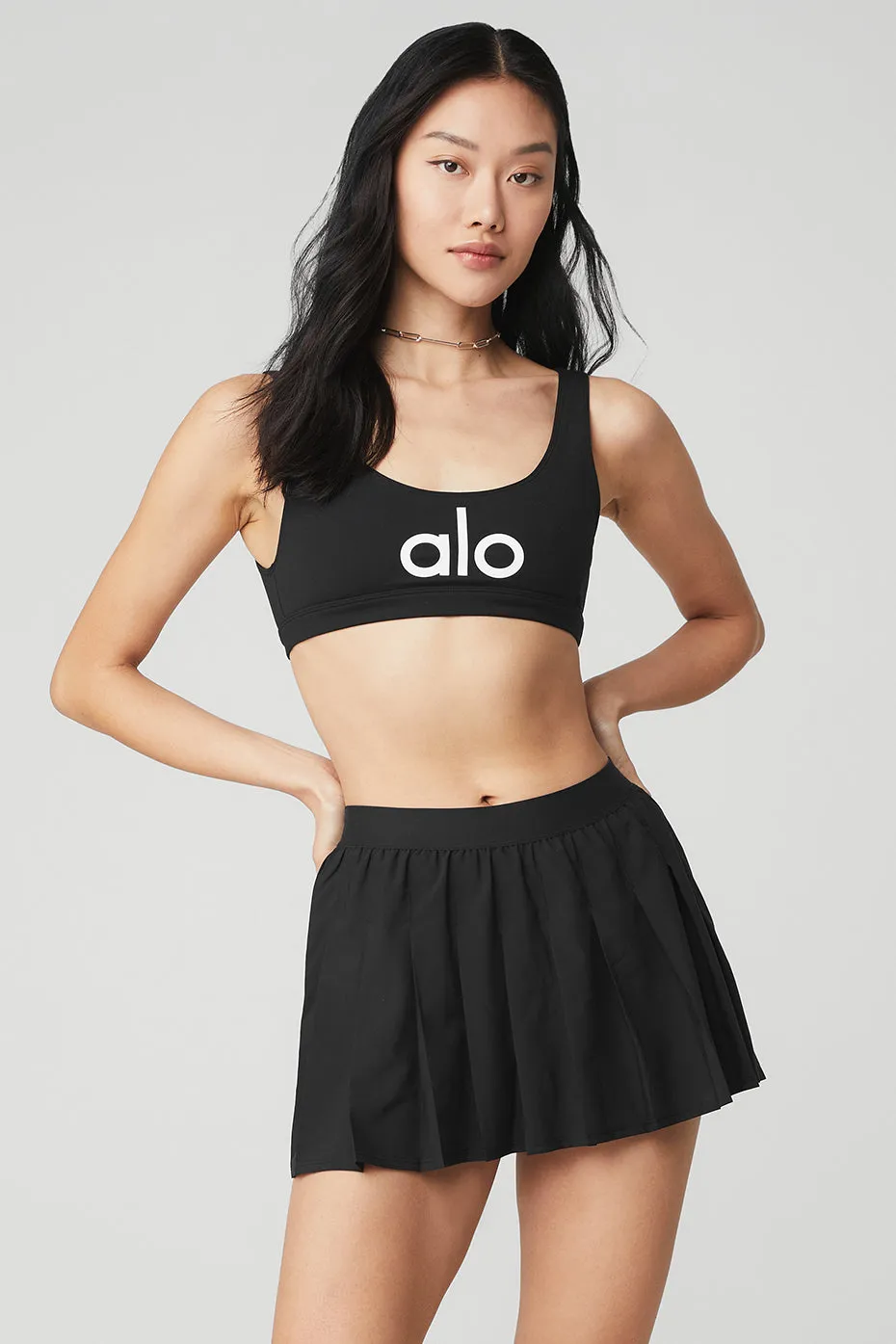 Ambient Logo Bra - Black/Alo/White