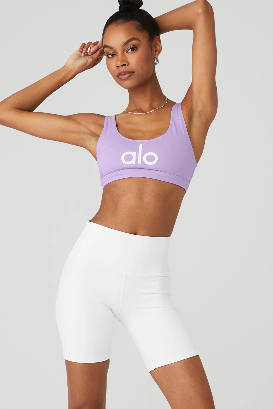 Ambient Logo Bra - Violet Skies/White