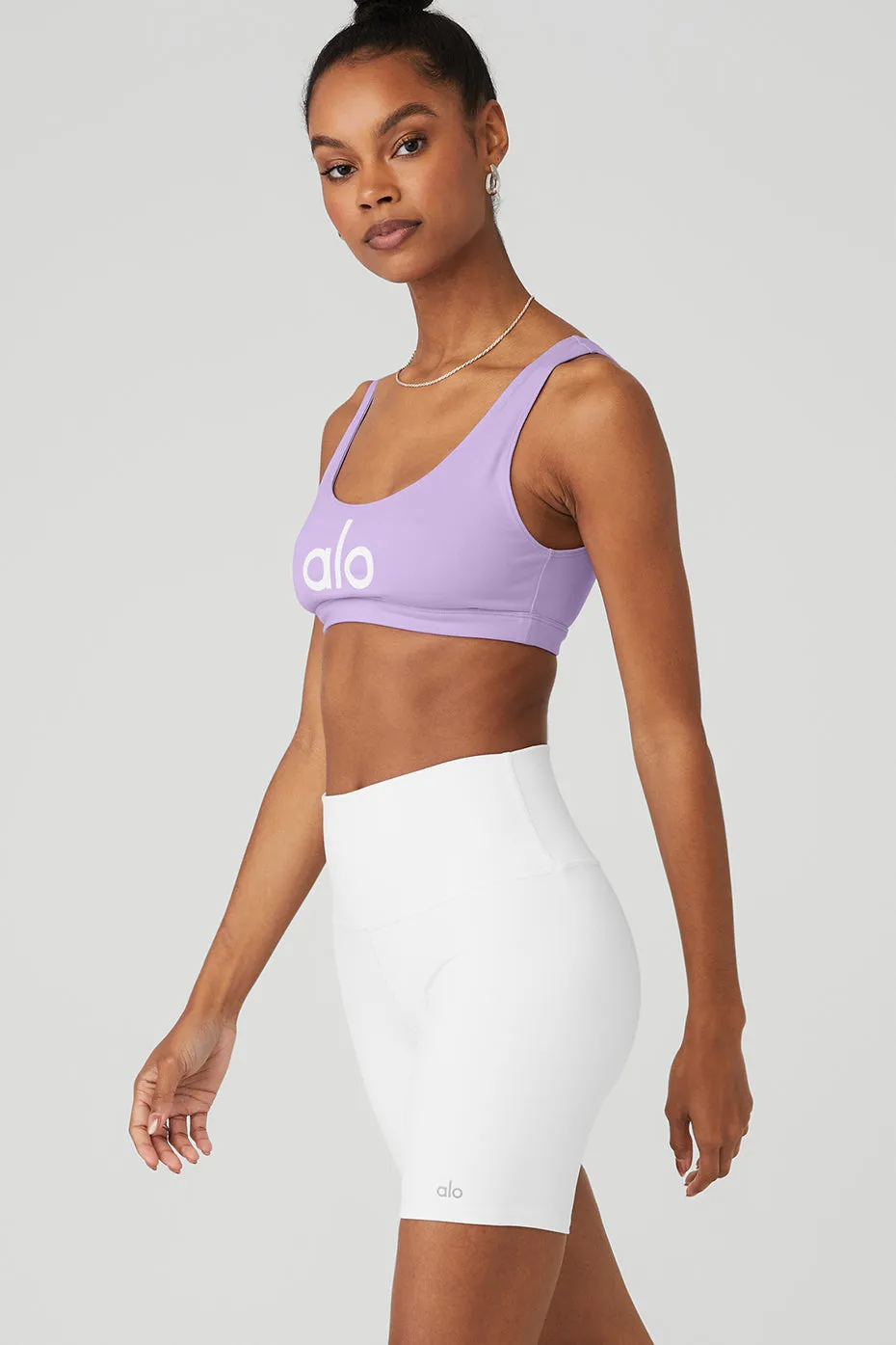 Ambient Logo Bra - Violet Skies/White