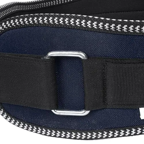 APRODO Unisex 6’’ inch Wide Nylon Eva Waist Support Belt Sport Pressurized Weightlifting Bodybuilding Fitness Squatting Training Lumbar Back Supporting Sport Safety Belt - (Black, Small (32))