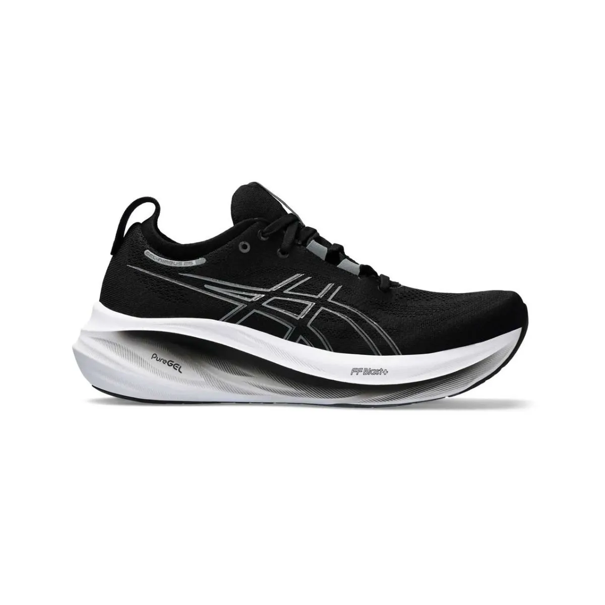 Asics Gel Nimbus 26 Black White SS24 Running Shoes