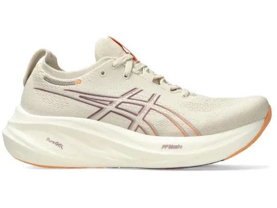 Asics | Gel-Nimbus 26 | Women's | Oatmeal/Faded Orange