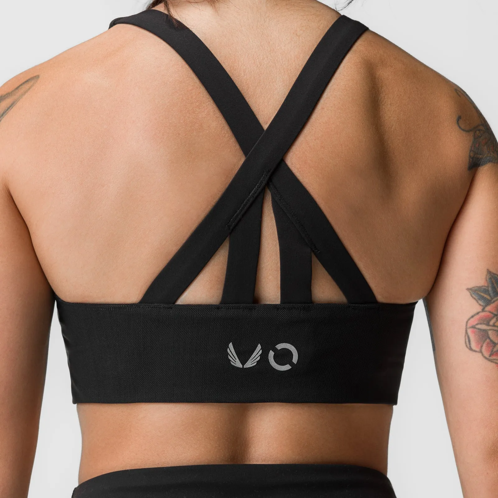 ASRV x Equinox Lycra® Hybrid Sports Bra - Black