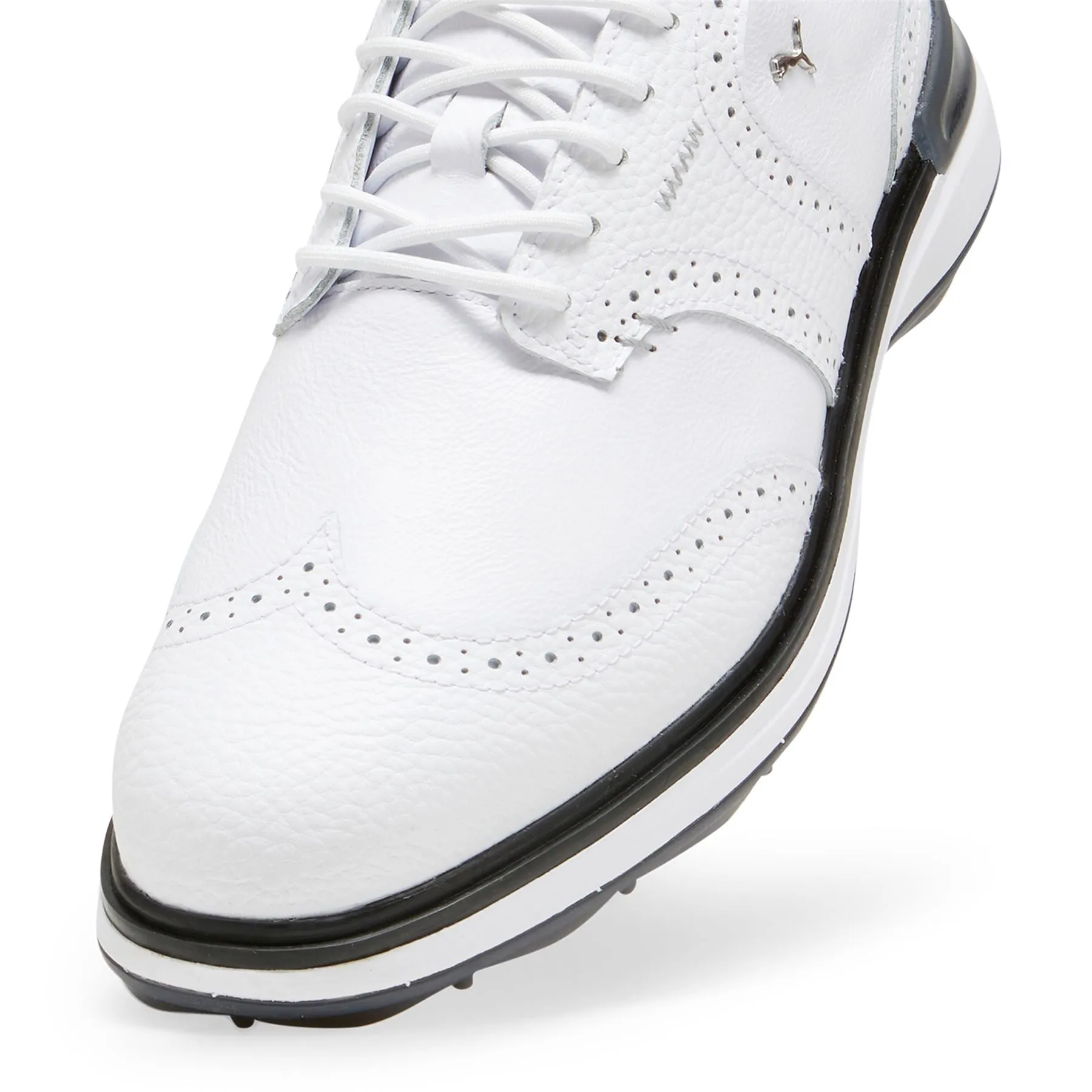 Avant Wingtip Leather Spikeless Golf Shoes White - AW24