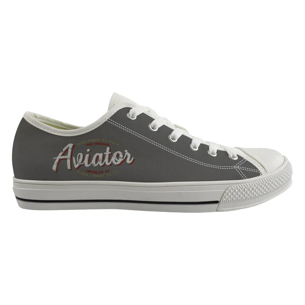 Aviator - Dont Make Me Walk Designed Canvas Shoes (Men)