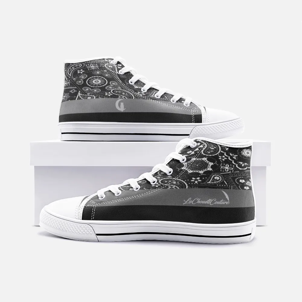 BANDANA VIRAL BLCC Unisex High Top Canvas Shoes