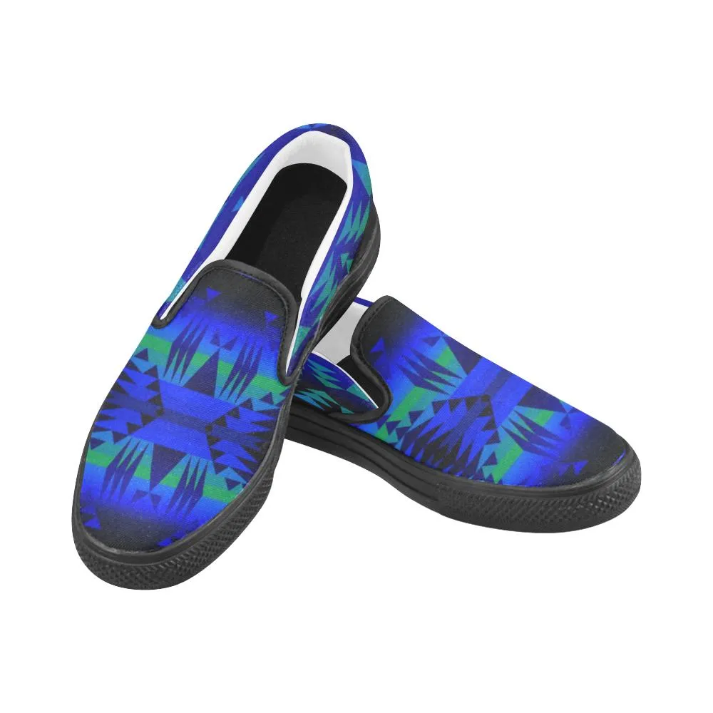 Between the Blue Ridge Mountains Men's Unusual Slip-on Canvas Shoes