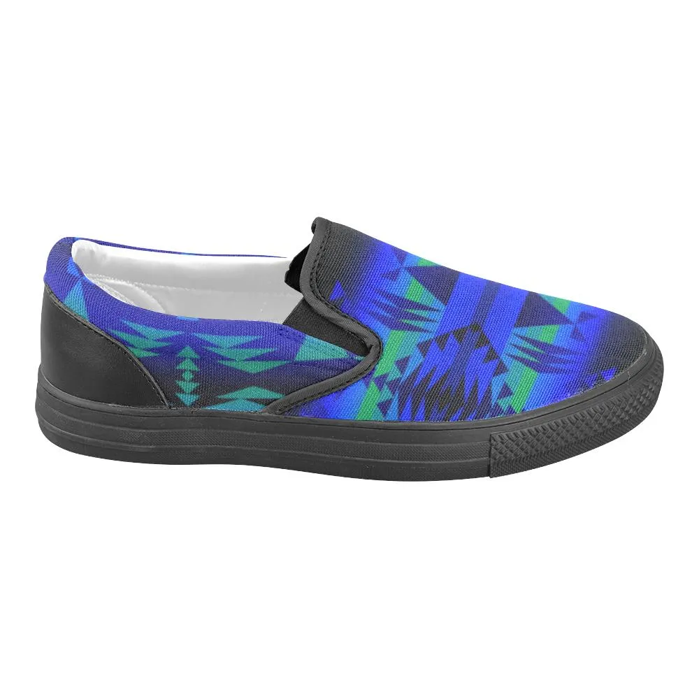 Between the Blue Ridge Mountains Men's Unusual Slip-on Canvas Shoes