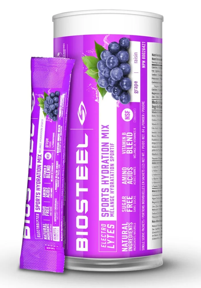 BIOSTEEL Hydration Mix (Grape - 12 ct)