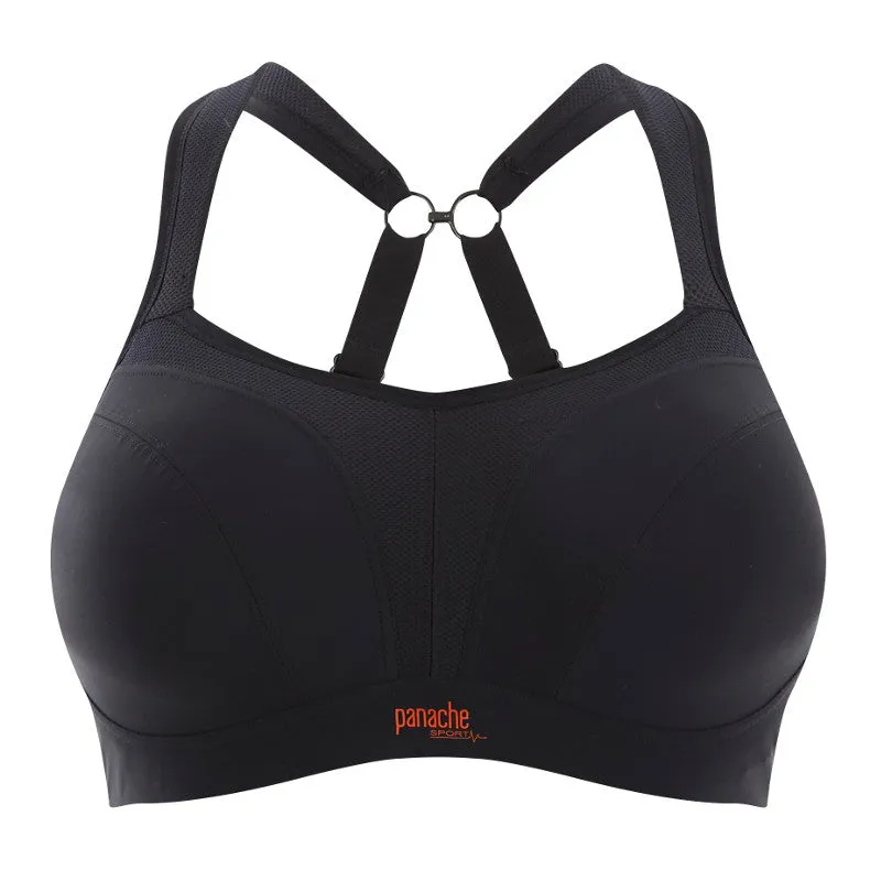 Black Sports Bra Underwired - Panache