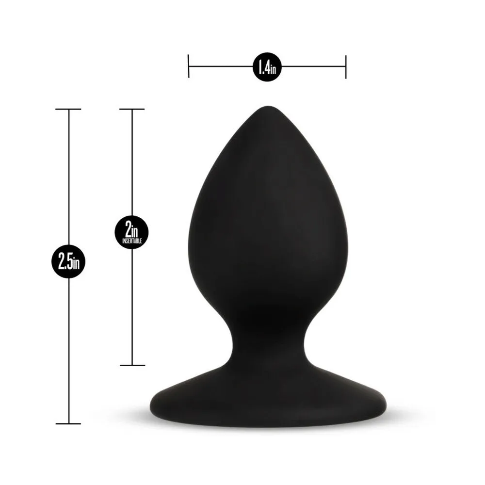 Blush Temptasia 'Slut' Silicone Anal Plug Black