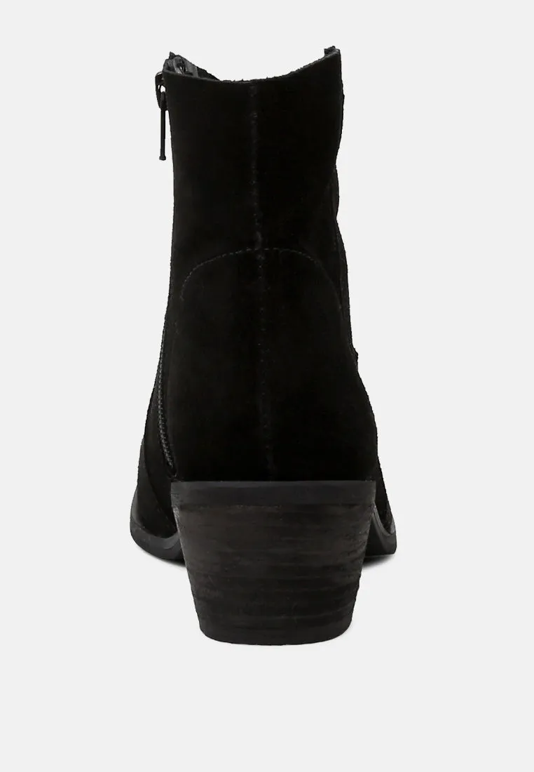 BRISA Black Ankle Boots