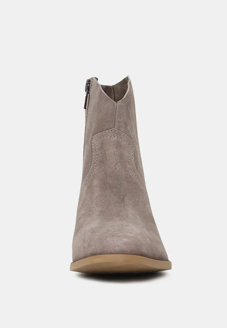 BRISA Taupe Ankle Boots