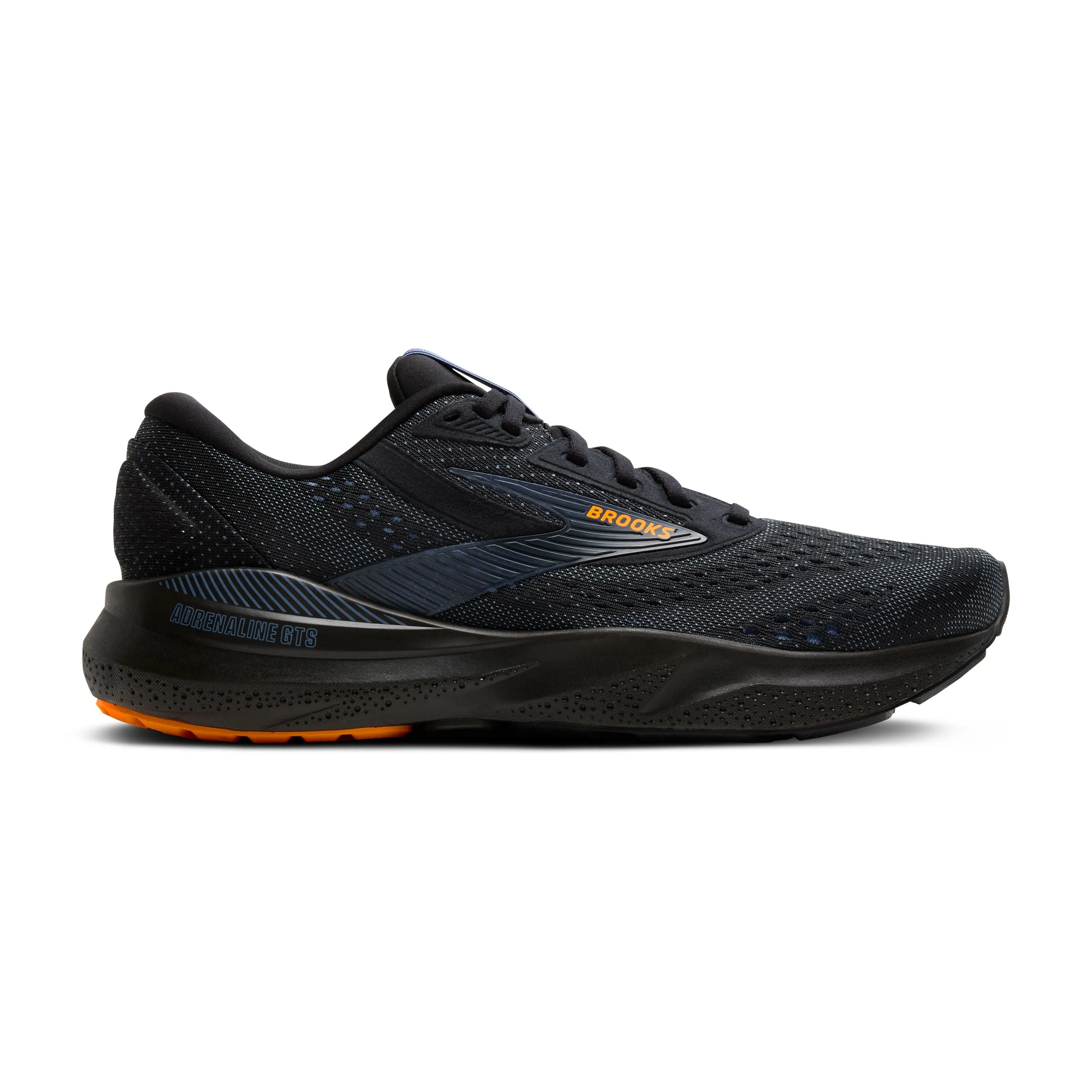 Brooks | Adrenaline GTS 24 | Men's | Black/Country Blue/Orange