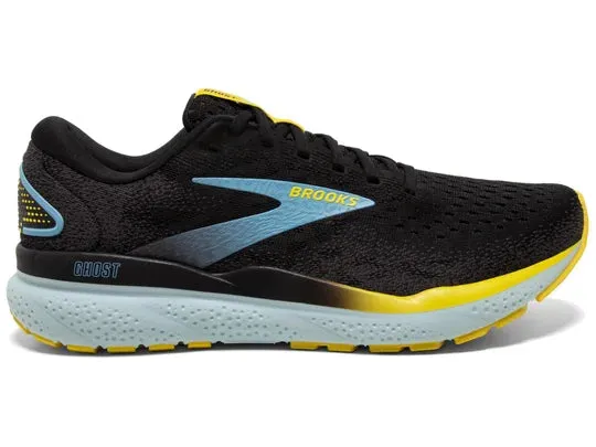 Brooks | Ghost 16 | Men's | Black/Forged Iron/Blue