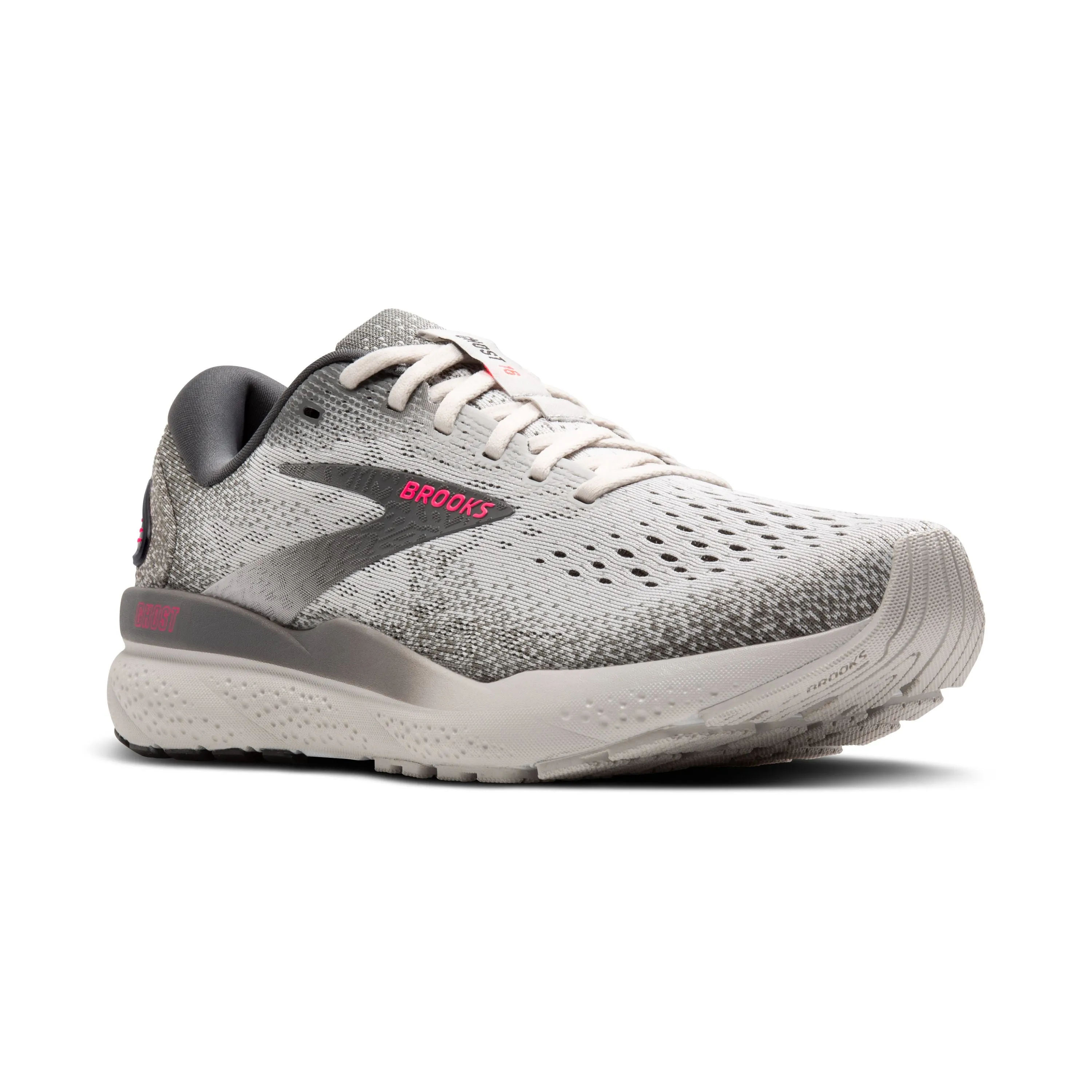 Brooks | Ghost 16 | Women's | Grey/Gargoyle/Pink