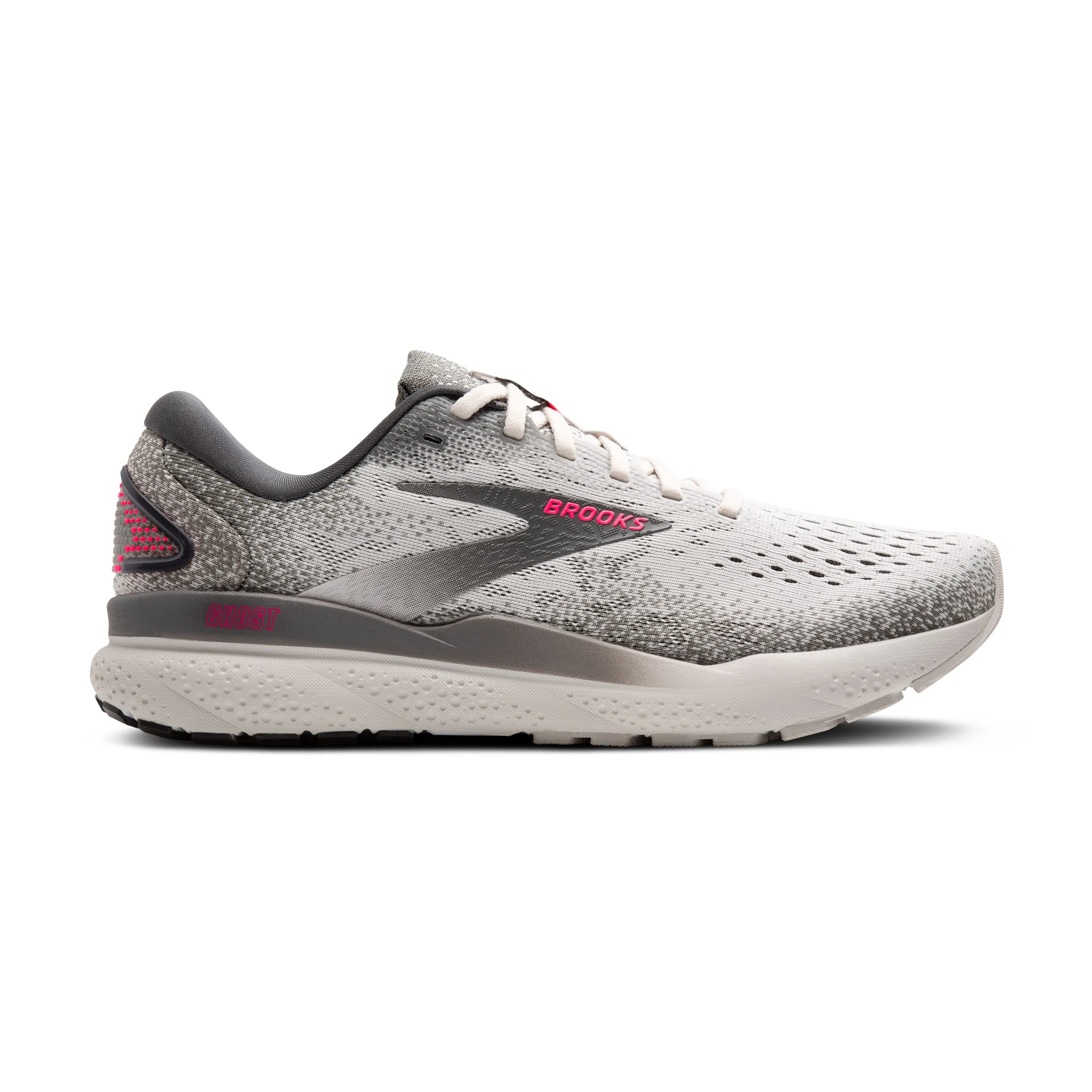 Brooks | Ghost 16 | Women's | Grey/Gargoyle/Pink