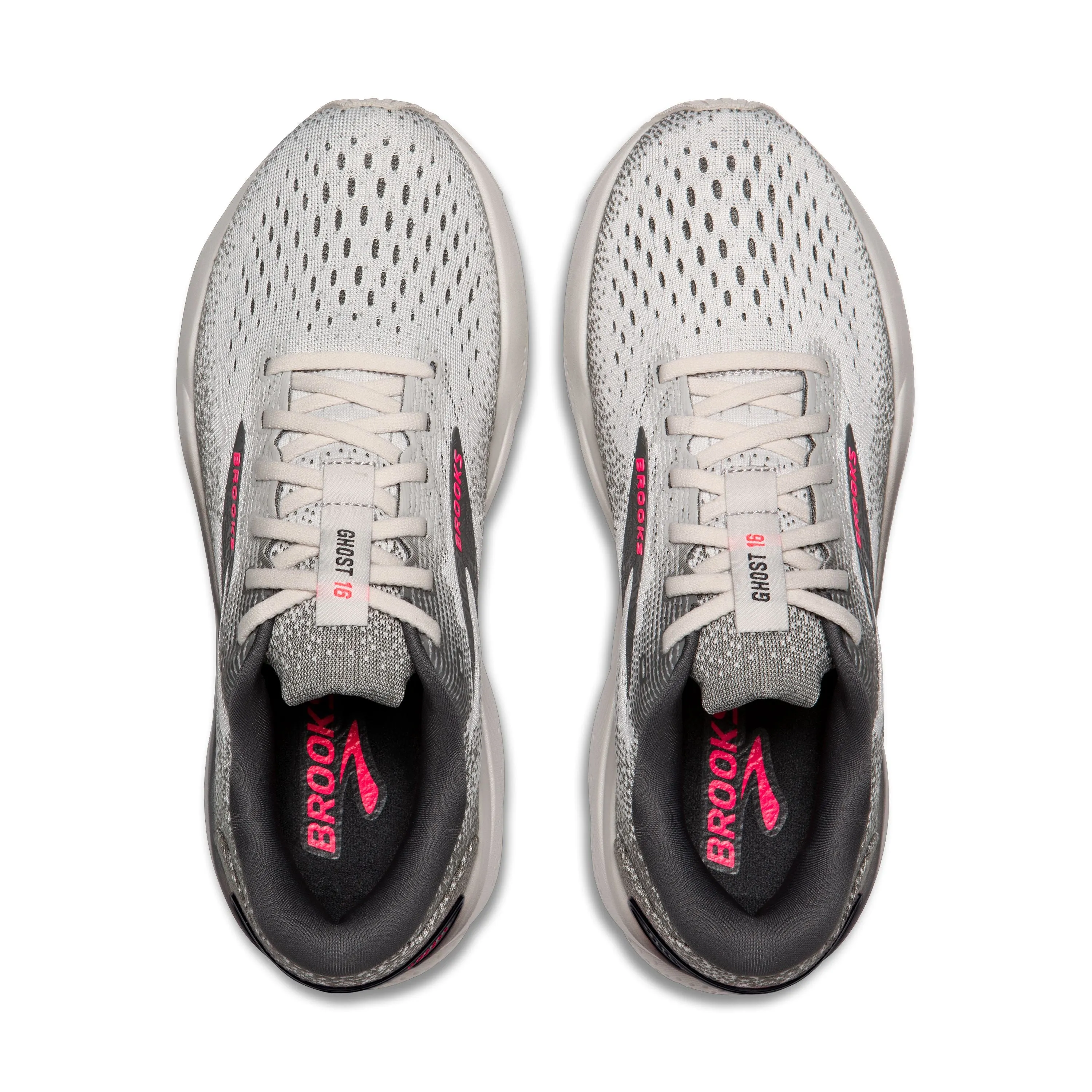 Brooks | Ghost 16 | Women's | Grey/Gargoyle/Pink