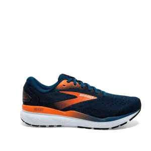 Brooks Men's Ghost 16 Running Shoes in Blue Opal/Black/Nasturtium AW24