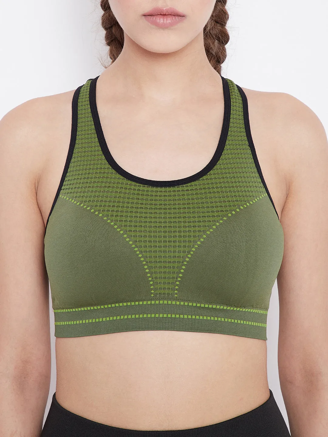 C9 Airwear Seamless Women's Active Sports Bra - Olive