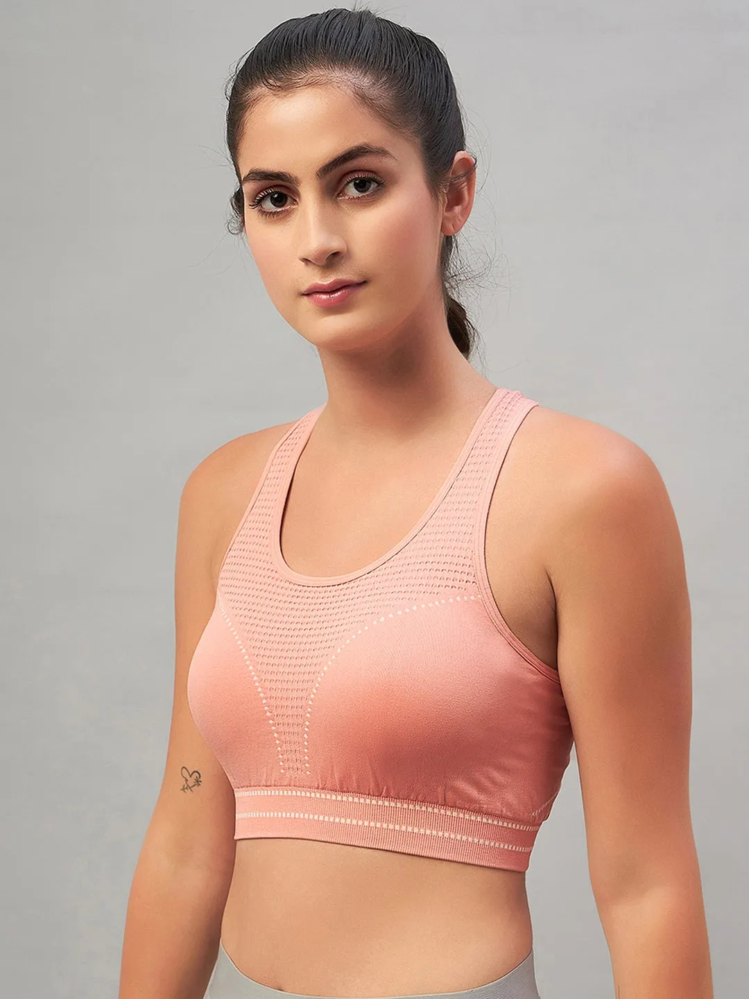 C9 Airwear Seamless Women's Active Sports Bra with Pads - Pink