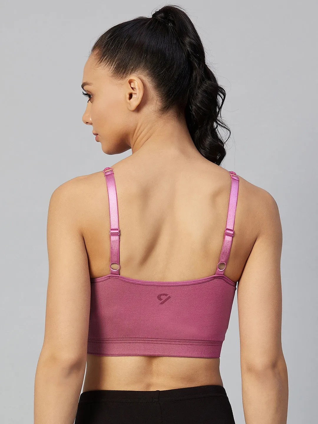 C9 Airwear Women Regular Back Sports Bra - Rose  Wine