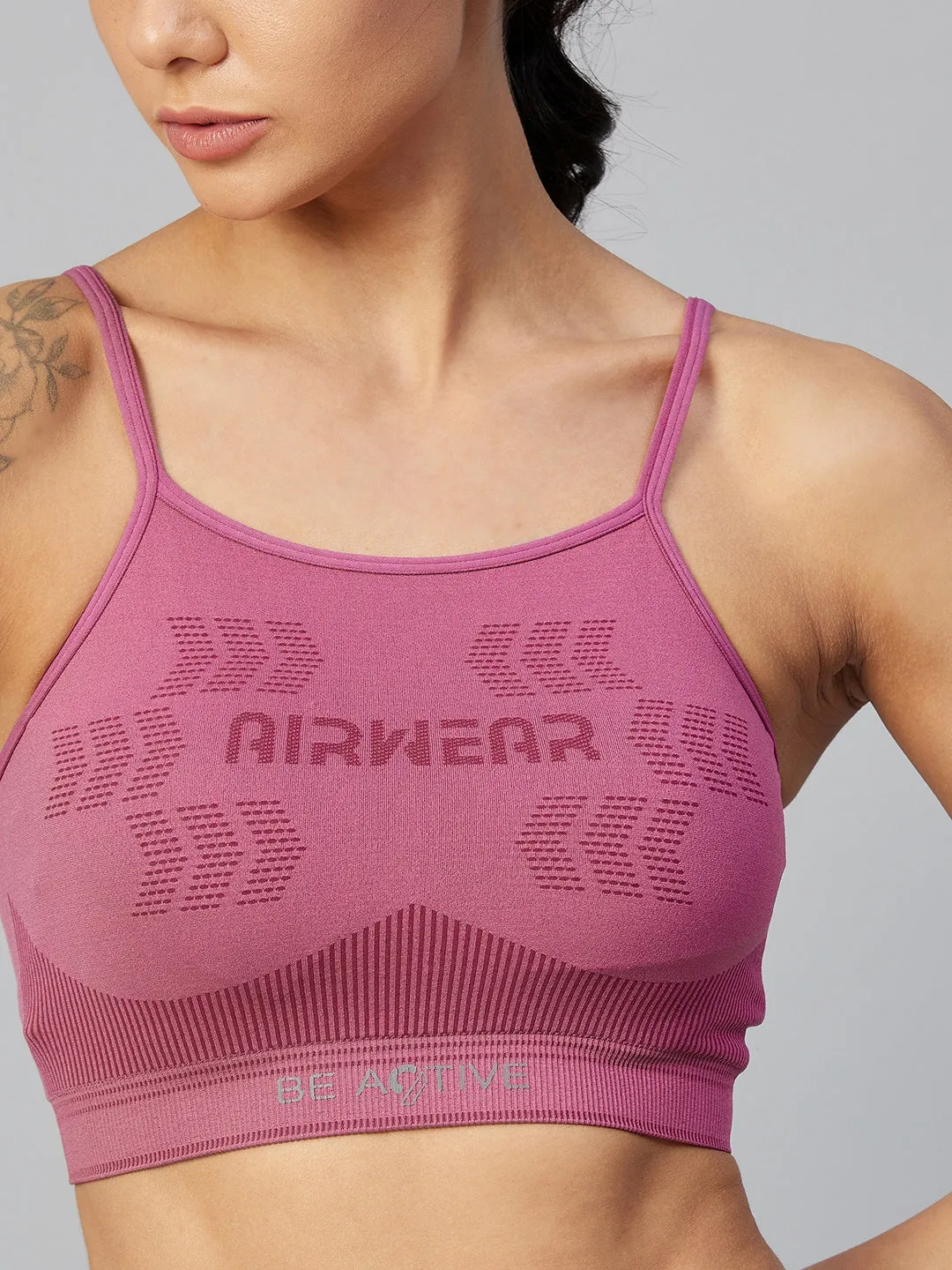 C9 Airwear Women Regular Back Sports Bra - Rose  Wine