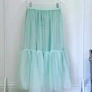 Calvi mint tulle skirt