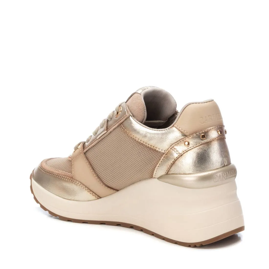 Carmela Womens Trainer 161844 Gold Leather