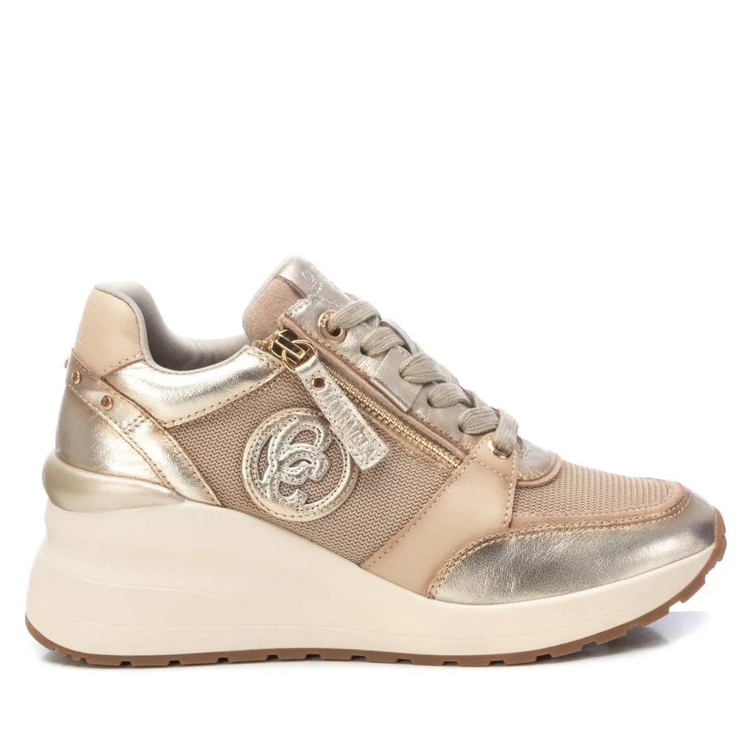 Carmela Womens Trainer 161844 Gold Leather