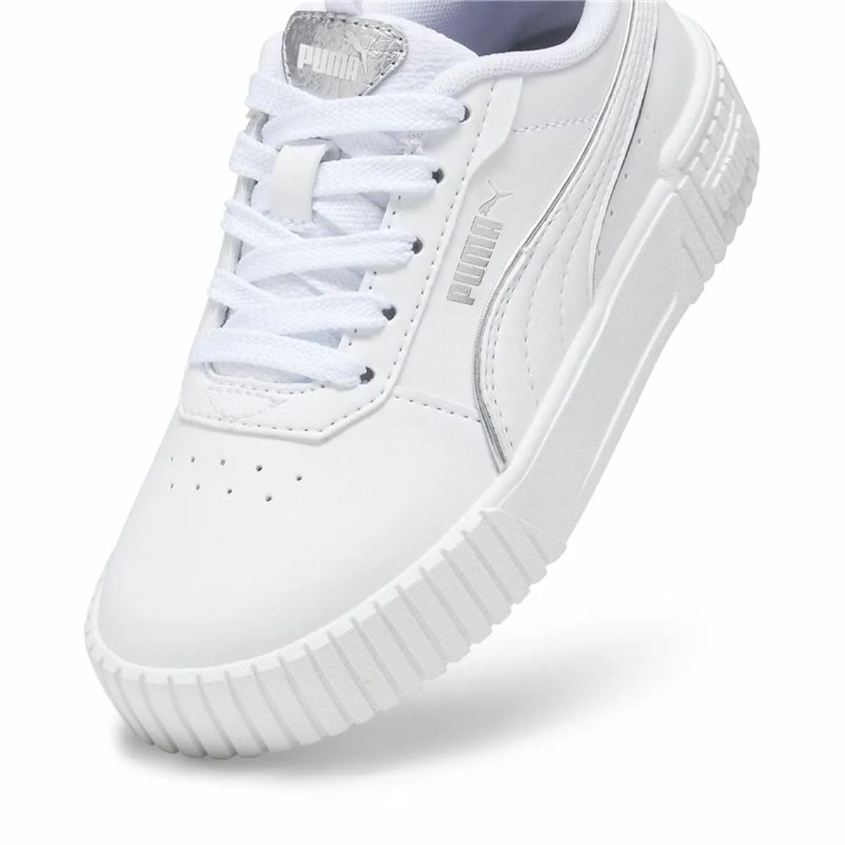 Children’s Casual Trainers Puma Carina 2.0 Pop Up White Children's