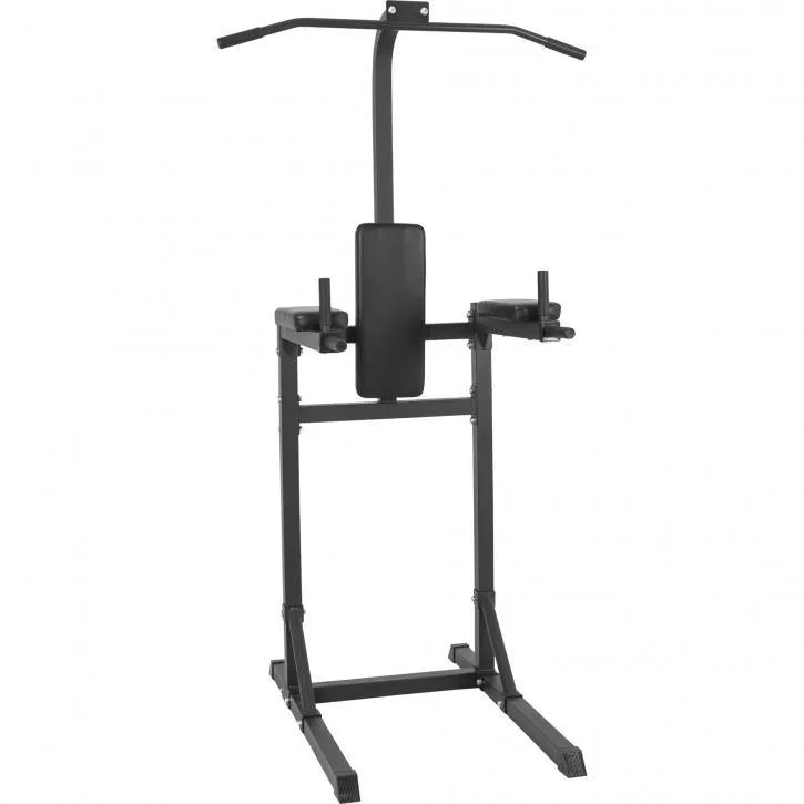 Chin Up Station Pull Up Tower - Black