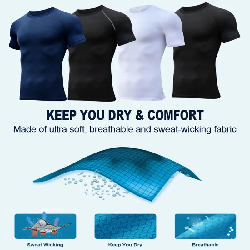 Compression Sport Shirt with Spider Print