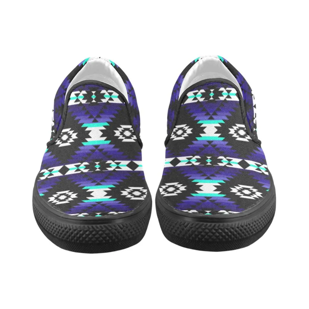 Cree Confederacy Midnight Men's Unusual Slip-on Canvas Shoes