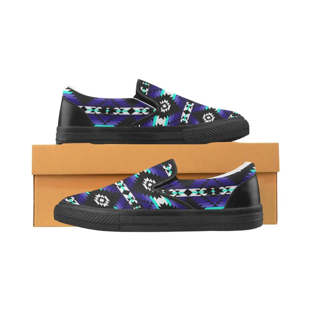 Cree Confederacy Midnight Men's Unusual Slip-on Canvas Shoes