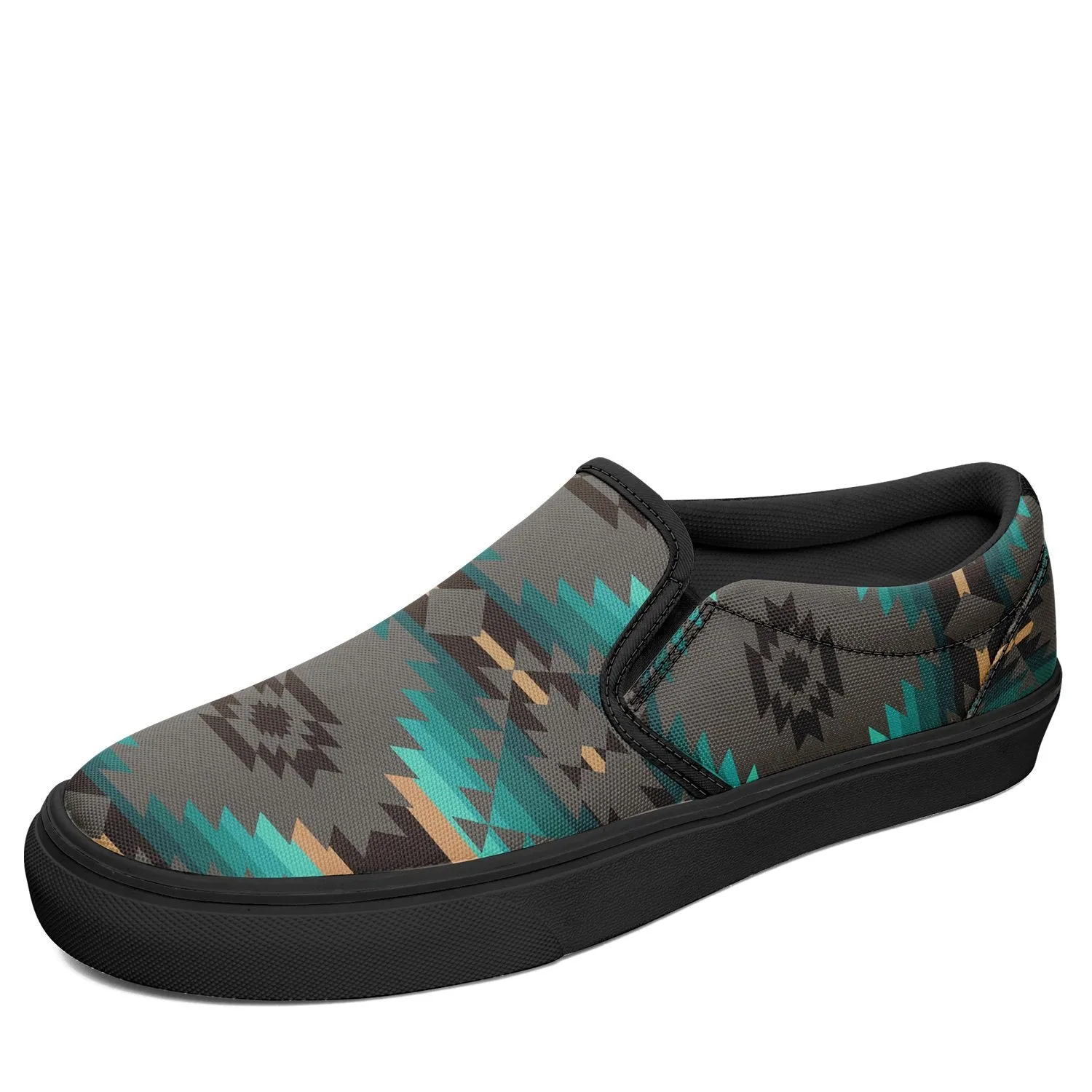 Cree Confederacy Otoyimm Kid's Canvas Slip On Shoes