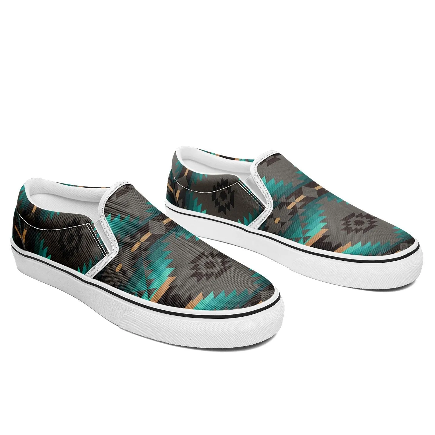 Cree Confederacy Otoyimm Kid's Canvas Slip On Shoes