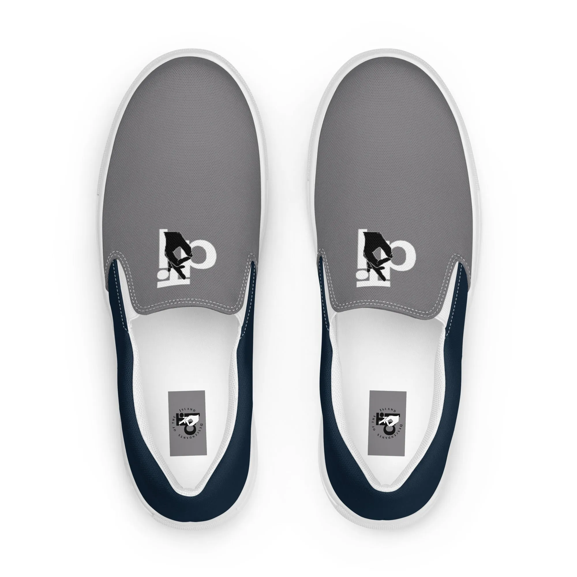 Descendants of the Island Navy Pewter Men’s slip-on canvas shoes