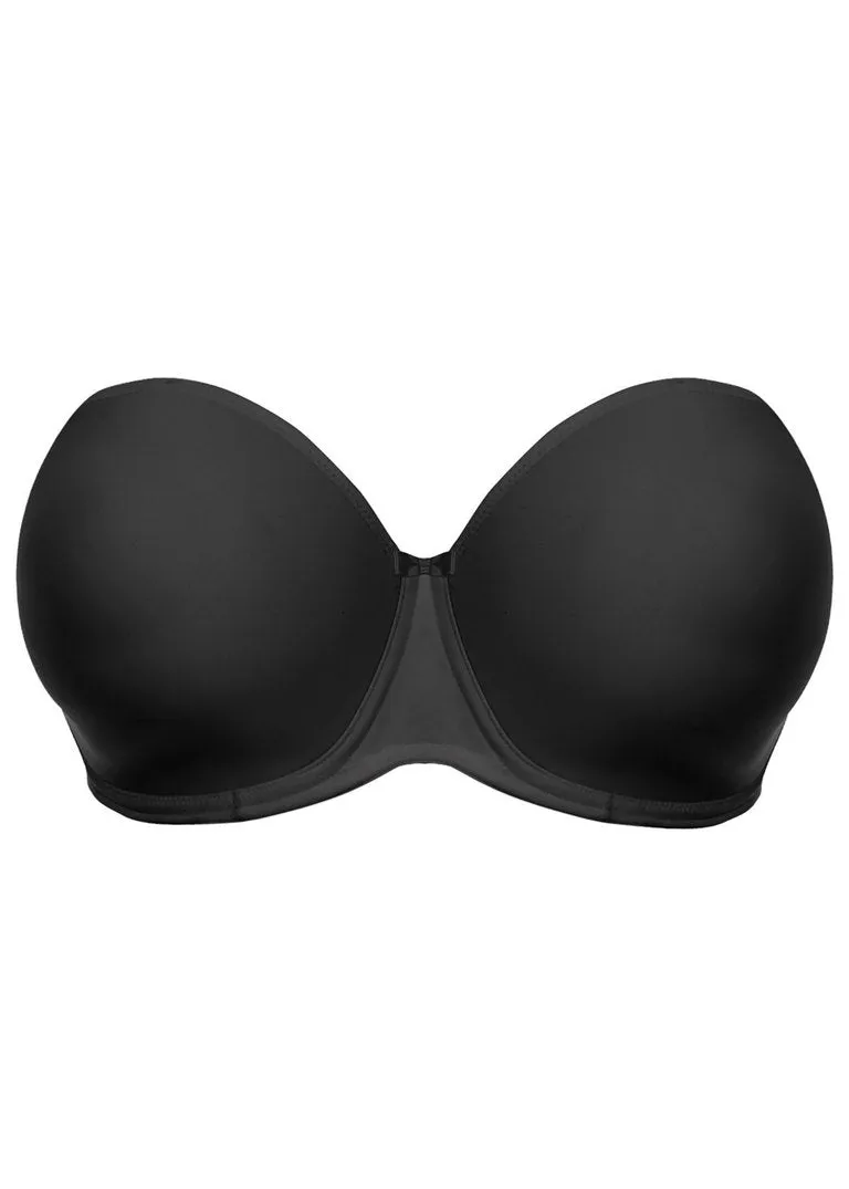 Elomi Smooth Uw Molded Strapless Bra, Black | Black Elomi Strapless Bra